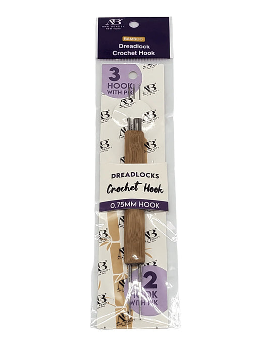 AB Bamboo Dreadlock Crochet Hook 0.75mm